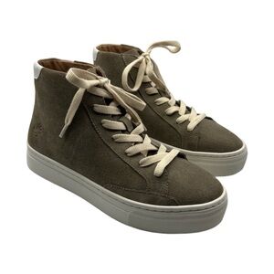 Soludos Sz 7 1/2 Ibiza Hi Top Suede Sneakers NWOB